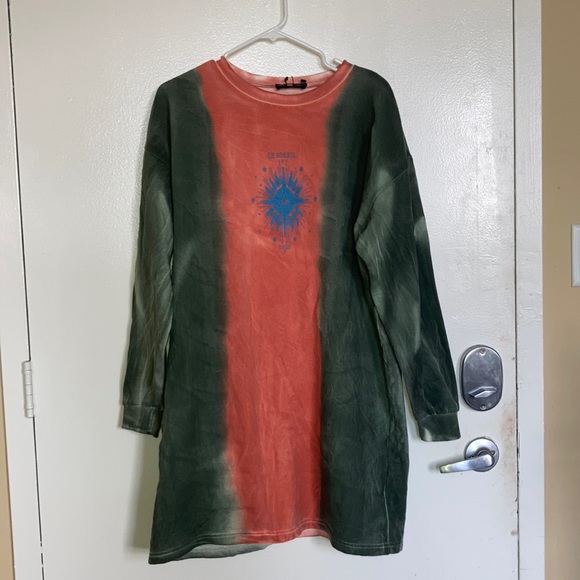 ASOS Daisy Street Oversized Tye-Dye Dress - Picture 3 of 5